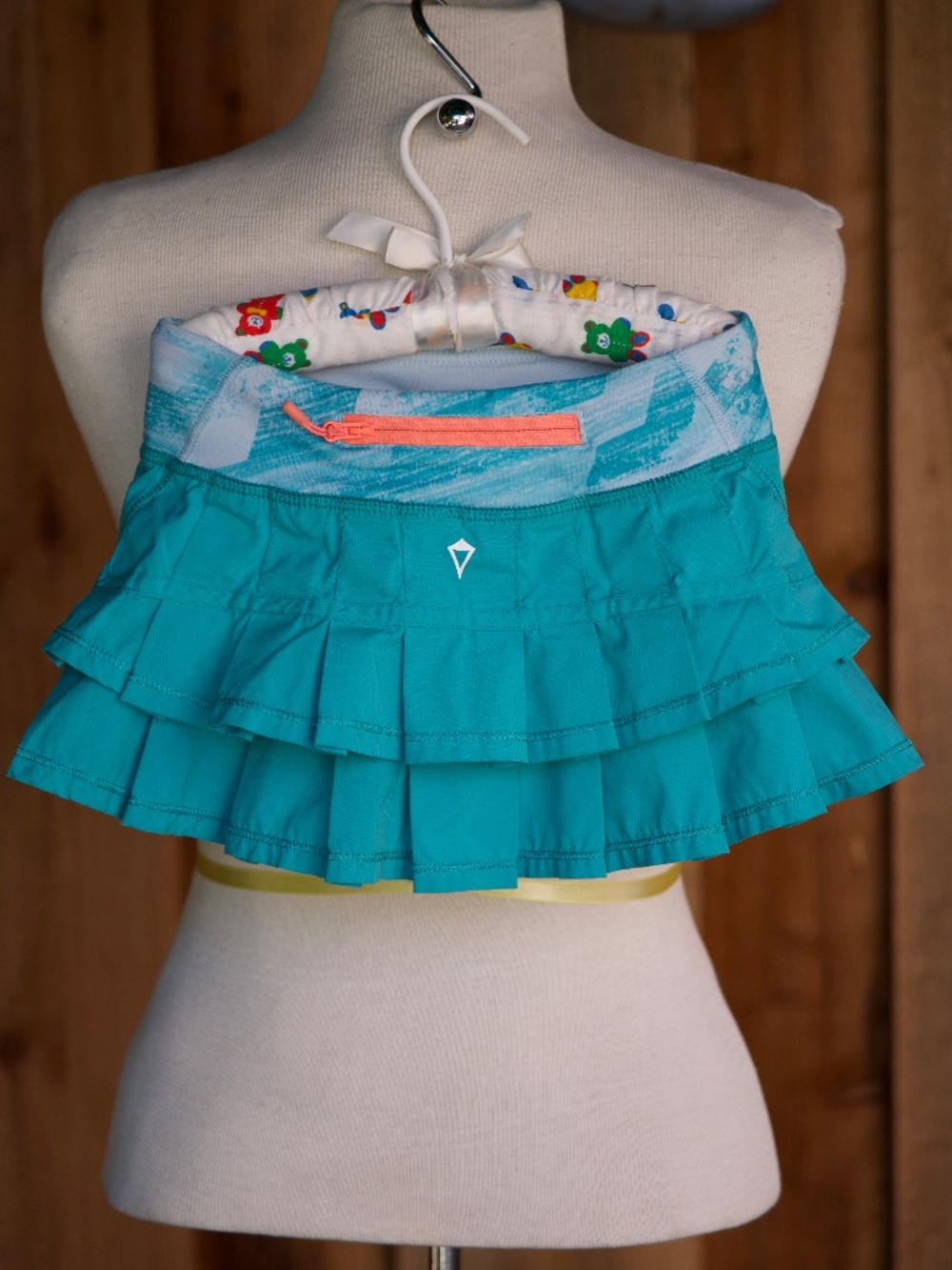 Ivivva By Lululemon Athletica Teal Pleated Skirt Kids 6Y